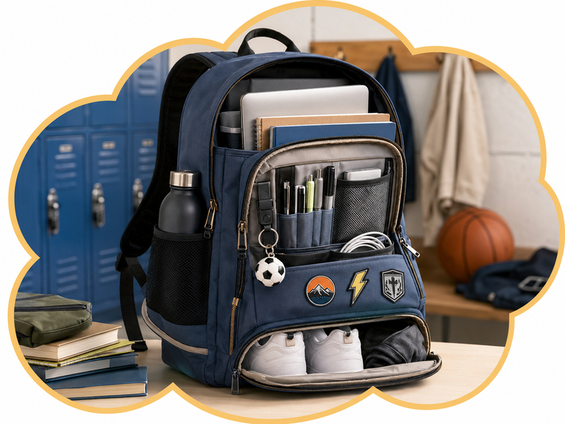 Modern School and Sport Backpacks